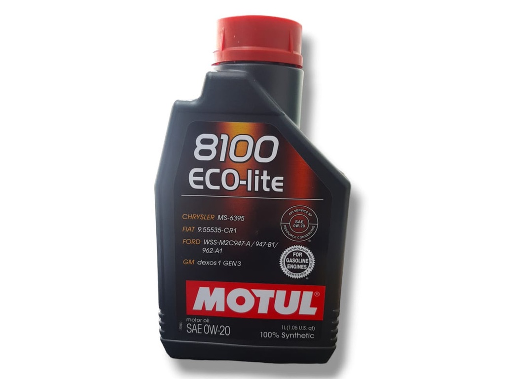 ACEITE DE MOTOR 0W-20 8100 ECO-LITE SINTETICO MOTUL
