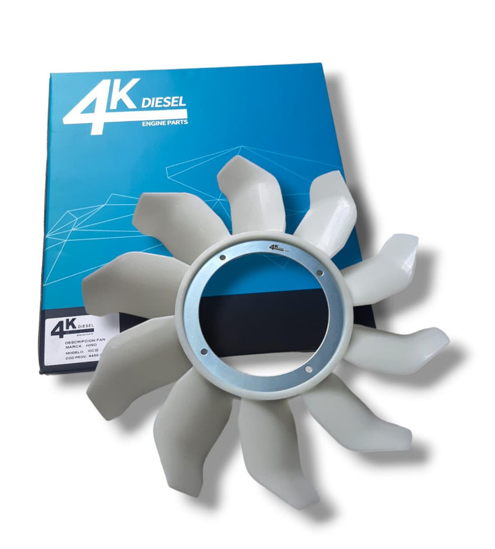 ASPA VENTILADOR MOTOR HINO 300  / TOYOTA DYNA 4.0 N04C