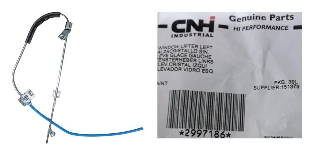 ELEVACRISTAL VIDRIO PUERTA IZQUIERDA MANUAL IVECO TECTOR / EUROTRAKKER