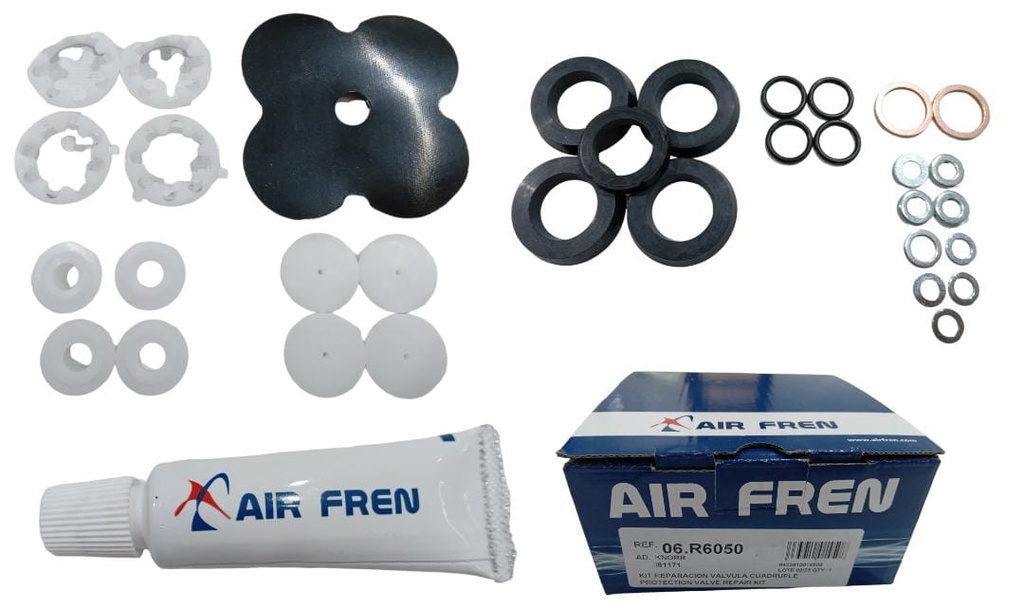 KIT REPARACION VALVULA 4 VIAS TIPO TREBOL IVECO STRALIS / TRAKKER / TECTOR