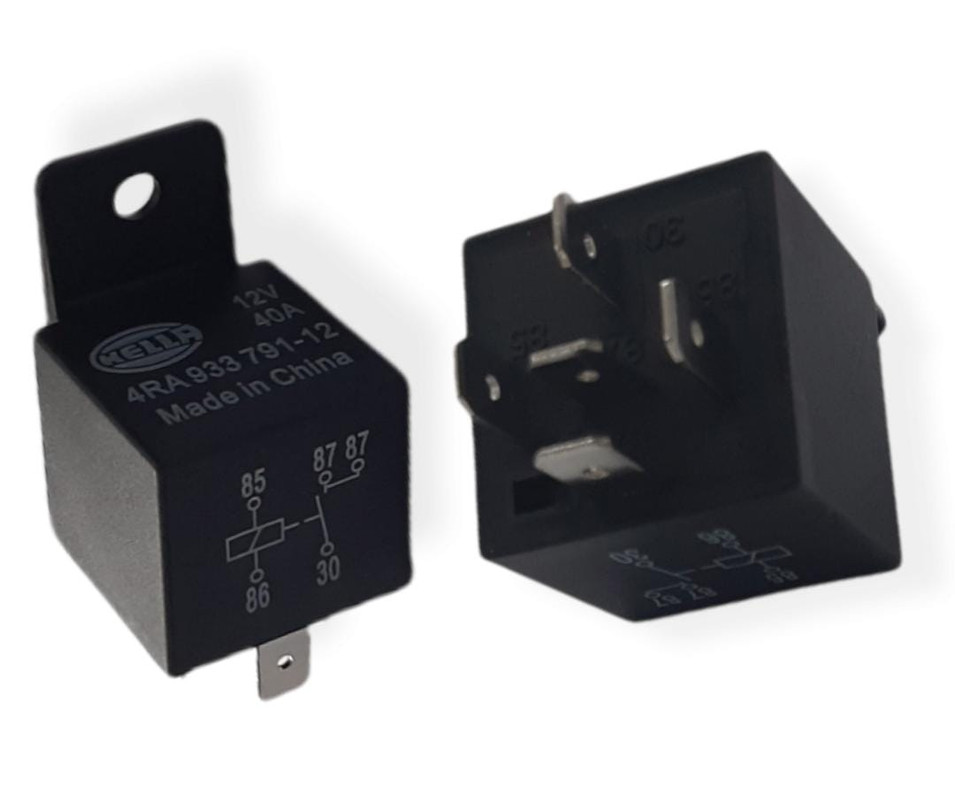 RELE 12 Volts. 5 POLOS 40 Amps. Salida Dual (2x87 TE) CORNETA