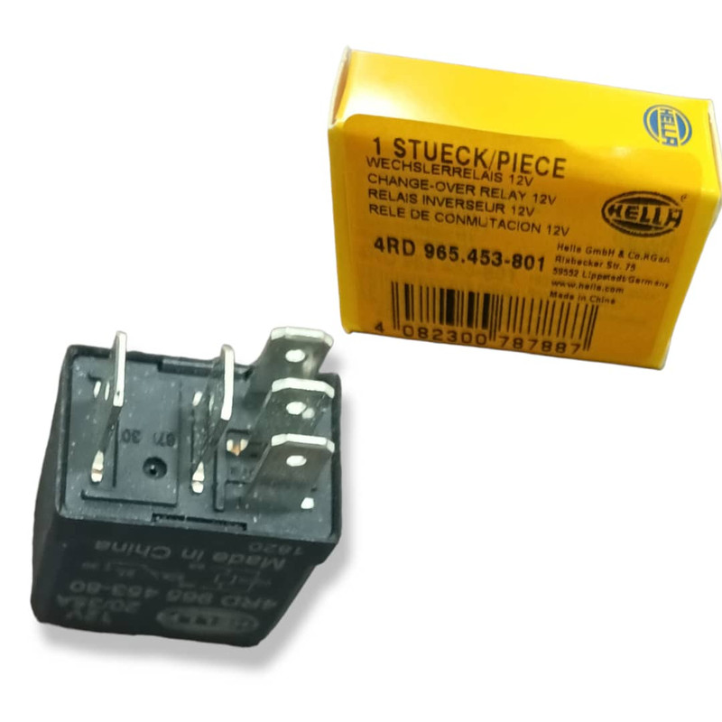 RELE MICRO 12V 10 / 20 Amps. 5 POLOS CON RESISTENCIA