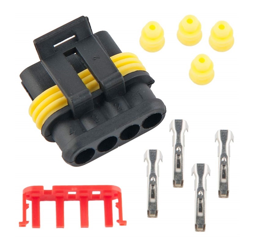 CONECTOR ELECTRICO 4 PINES PLANO STOP TRASERO IVECO TECTOR