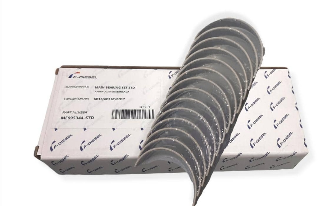 JGO. CONCHAS BANCADA LARGA STD 6D16T / MITSUBISHI FK-617 (largo 83.955mm)