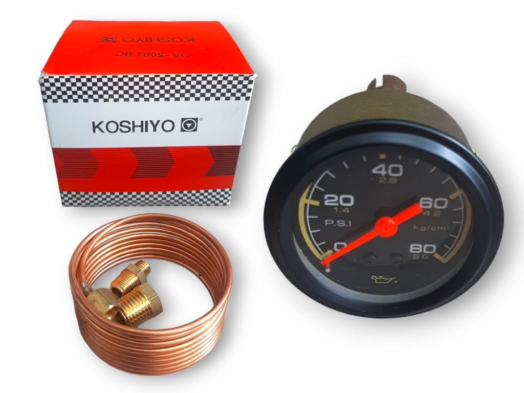 RELOJ PRESION ACEITE MOTOR MECANICO KOSHIYO UNIVERSAL