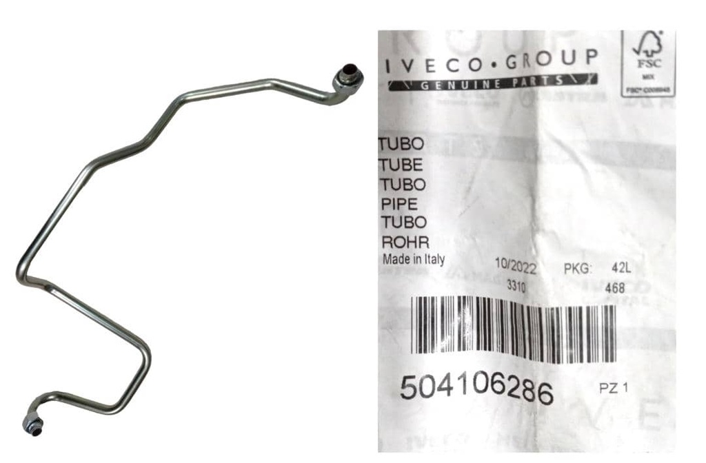 TUBO NEUMATICO COMPRESOR DE AIRE DIAM=18 MM IVECO TECTOR