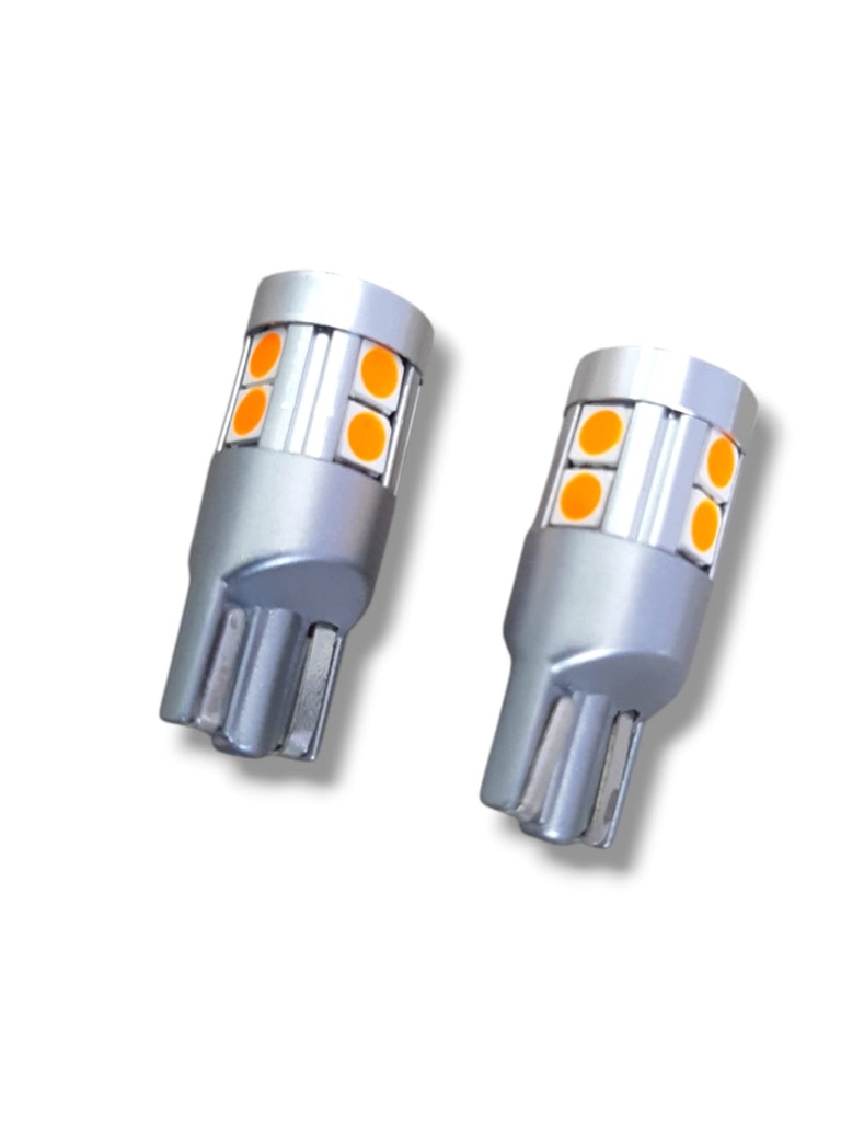 BOMBILLO MUELA LED T10 NARANJA