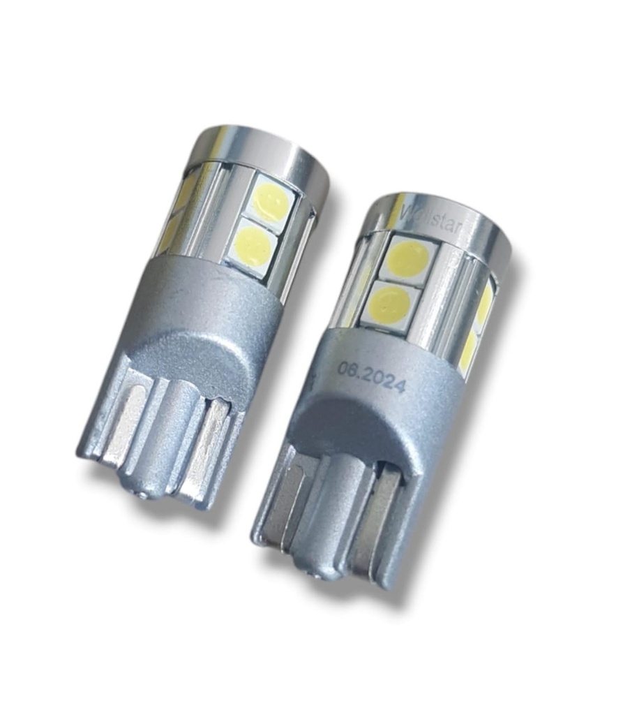 BOMBILLO MUELA LED T10 BLANCA