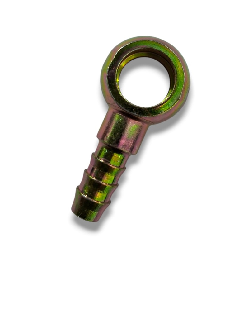 RACOR DE GASOIL OJO O BANJO SENCILLO 14mm. x 3/8 ACERO IVECO