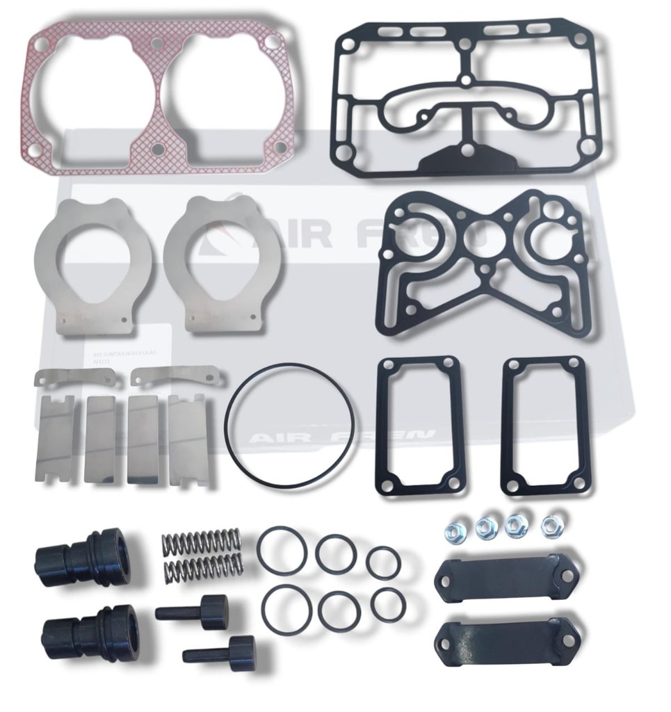 KIT EMPACADURA COMPRESOR NEUMATICO 86mm. Mod. Nuevo CON VALVULA IVECO NEW STRALIS / NEW TRAKKER