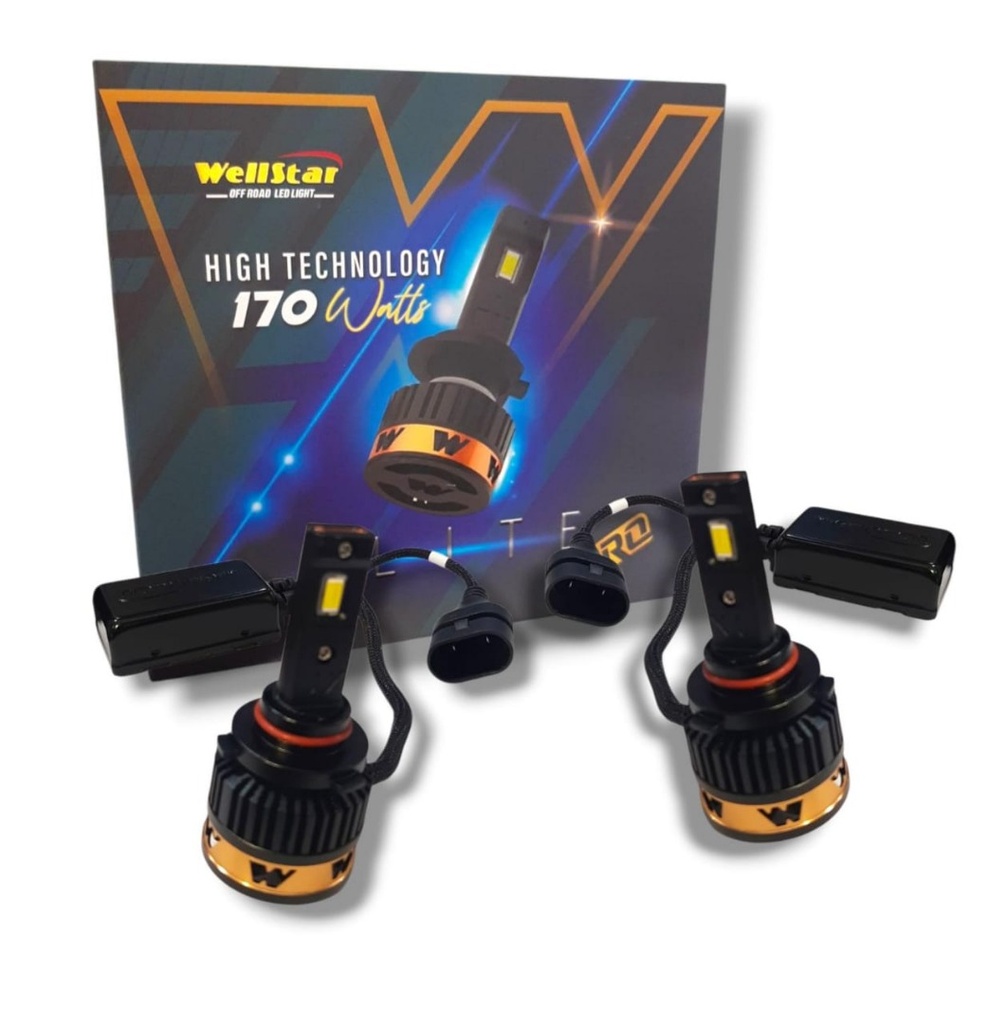 PAR BOMBILLO ELITE PRO 170Watts. 9005/9006 BLANCA