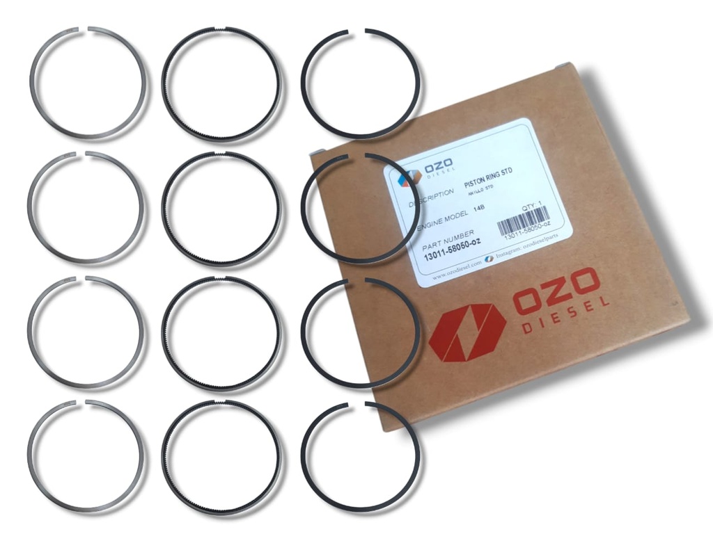 JGO. ANILLOS STD MOTOR 102mm TOYOTA DYNA 14B