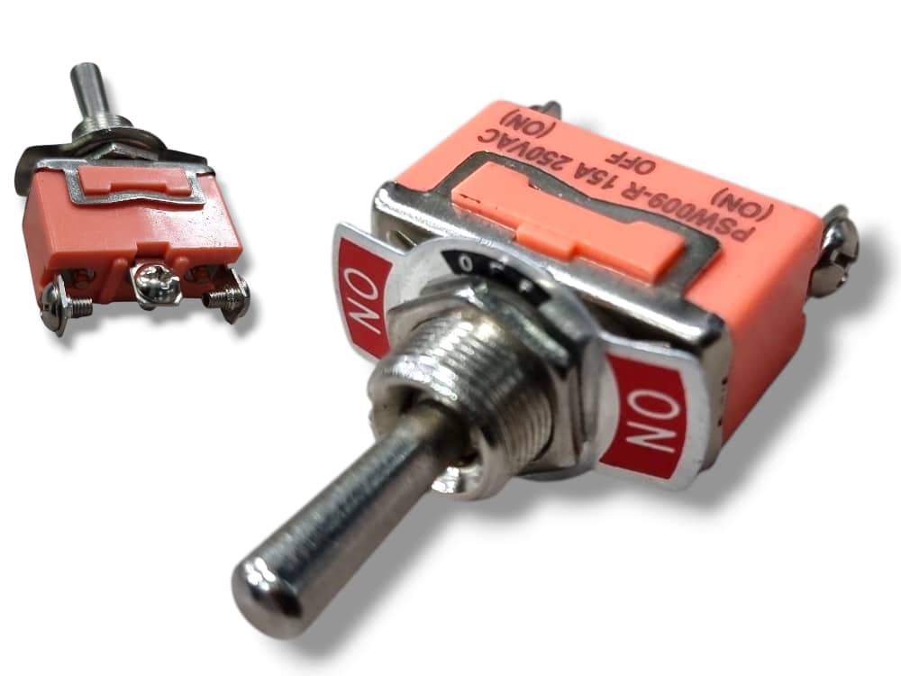 BOTON UNIVERSAL DOBLE TIRO ABRIR PUERTA BUS 3 PINES 15Amps. 250 Vac