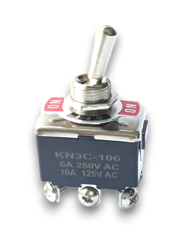 SWITCHE INTERRUPTOR ON - OFF DOS PASES UNIVERSAL 6 PINES