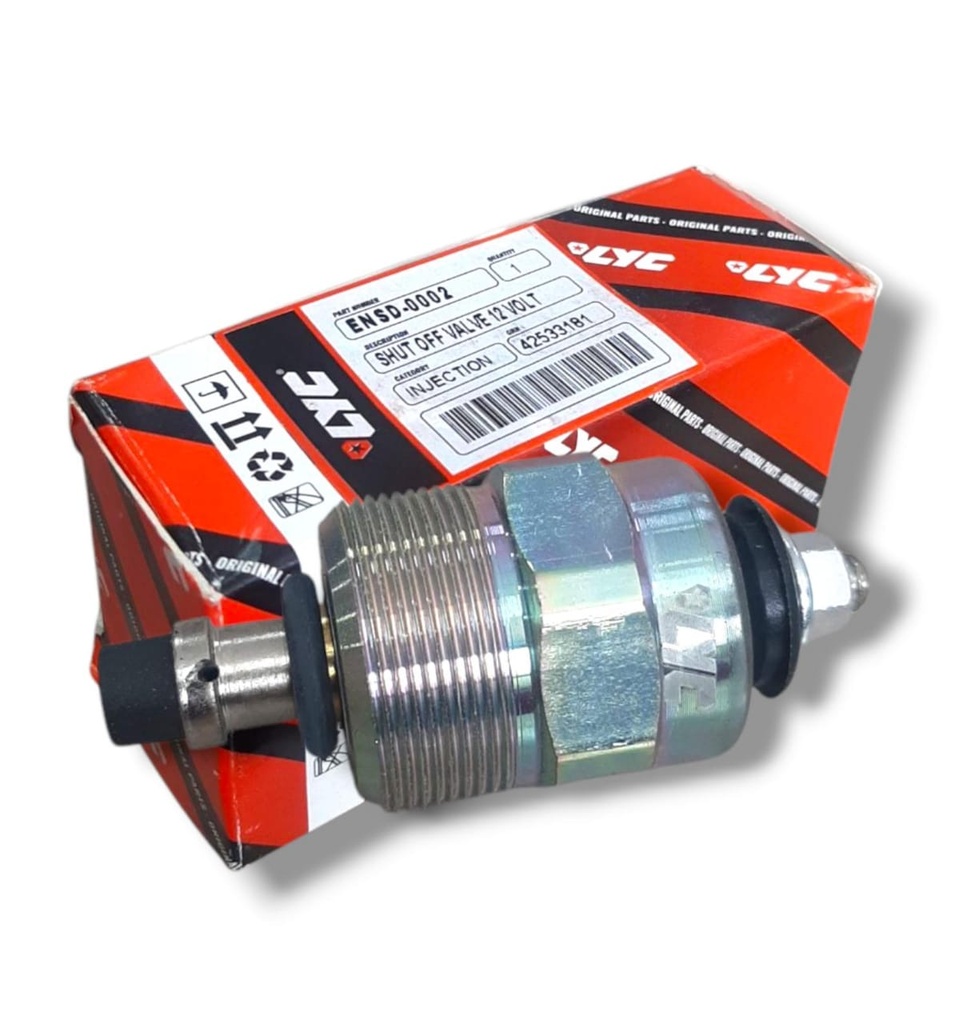 VALVULA SELENOIDE APAGADO MOTOR 12 VOLTS. IVECO DAILY / CARGO 815