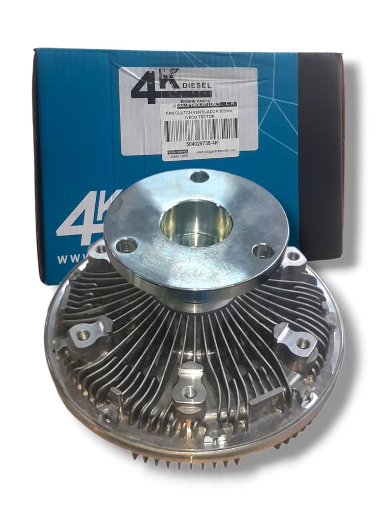 FAN CLUTCH VENTILADOR 203mm. IVECO TECTOR