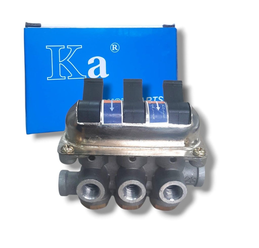 VALVULA DE 3 PASES PARA ACTIVAR TOMA FUERZA VOLTEO IVECO TRAKKER / TECTOR / STRALIS