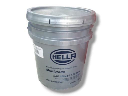 [HDO-25W60CF4C] PAILA ACEITE MINERAL DIESEL SAE 25w-60 API CF-4 19L
