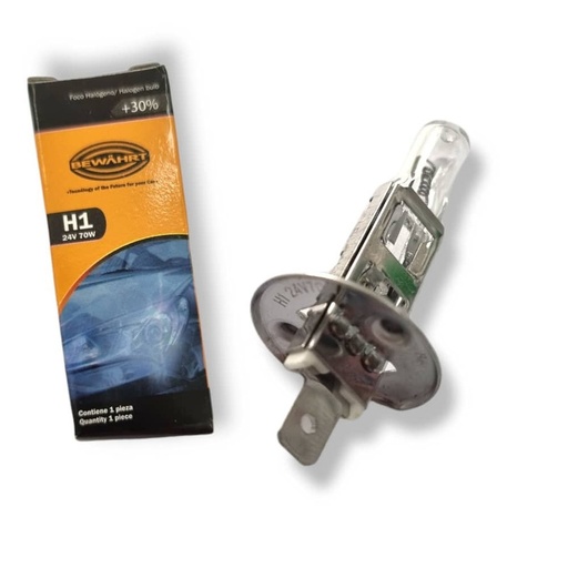 [BH1-24] BOMBILLO HALOGENO H1 24 Volts. 70 Watts. IVECO STRALIS / EURO TECH