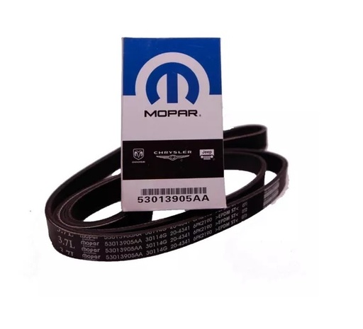 [53013905AA] CORREA UNICA VENTILADOR 6PK2190 JEEP CHEROKEE LIBERTY KJ 3.7 2004 / 2007