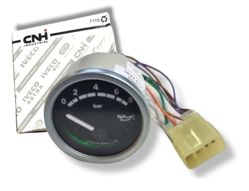 [500313802] RELOJ INDICADOR PRESION ACEITE MOTOR IVECO EURO TRAKKER / EURO TECH / EURO CARGO / TRAKKER / STRALIS "EL QUE ESTA DISPONIBLE ESTA DAÑADO"