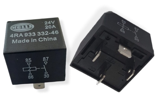 [4RD933332461] RELE 24 Volts. 20 Amps. 4 POLOS CONTINUOS HELLA