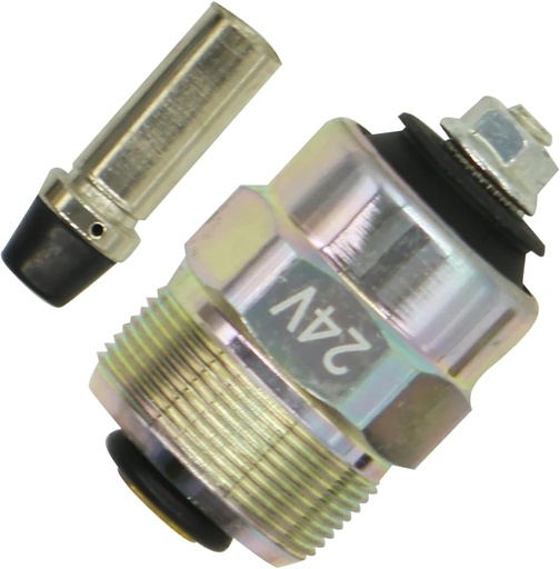 [F002D13641] VALVULA SELENOIDE APAGADO MOTOR 24Volts. "IVECO EURO CARGO 120E18 / 150E18 / 150E21 MOTOR 8060"