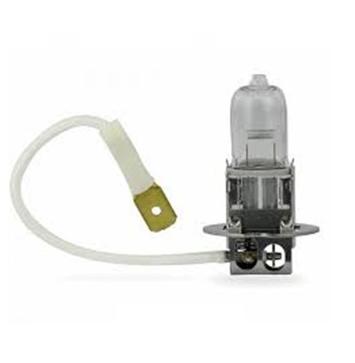 [H3-24V] BOMBILLO H3 HALOGENO 70 Watts. CON CABLE PK225 24Volts.