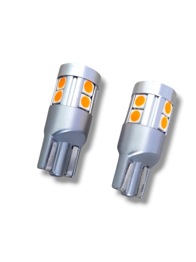 [T10-O] BOMBILLO MUELA LED T10 NARANJA