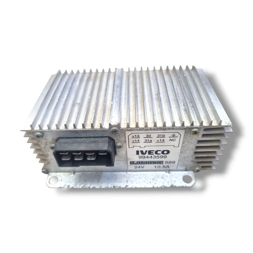 [99443599-US] REGULADOR DE VOLTAJE DE 24V A 12V 10.5Amps. IVECO STRALIS / TRAKKER / TECTOR "USADO"