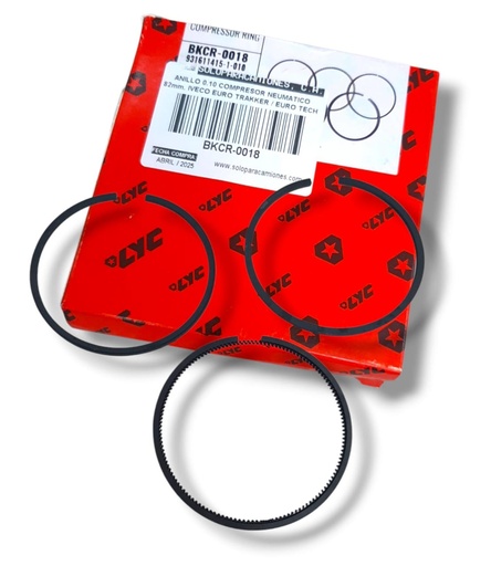 [BKCR-0018] ANILLO 0.10 COMPRESOR NEUMATICO 82mm. IVECO EURO TRAKKER / EURO TECH