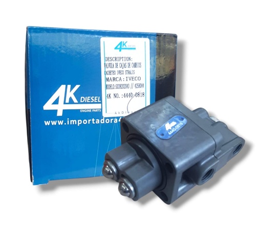 [4440-0818] VALVULA DOS PISTONES SPLINTTER CAJA CAMBIO ZF IVECO STRALIS / TRAKKER CACHETADA